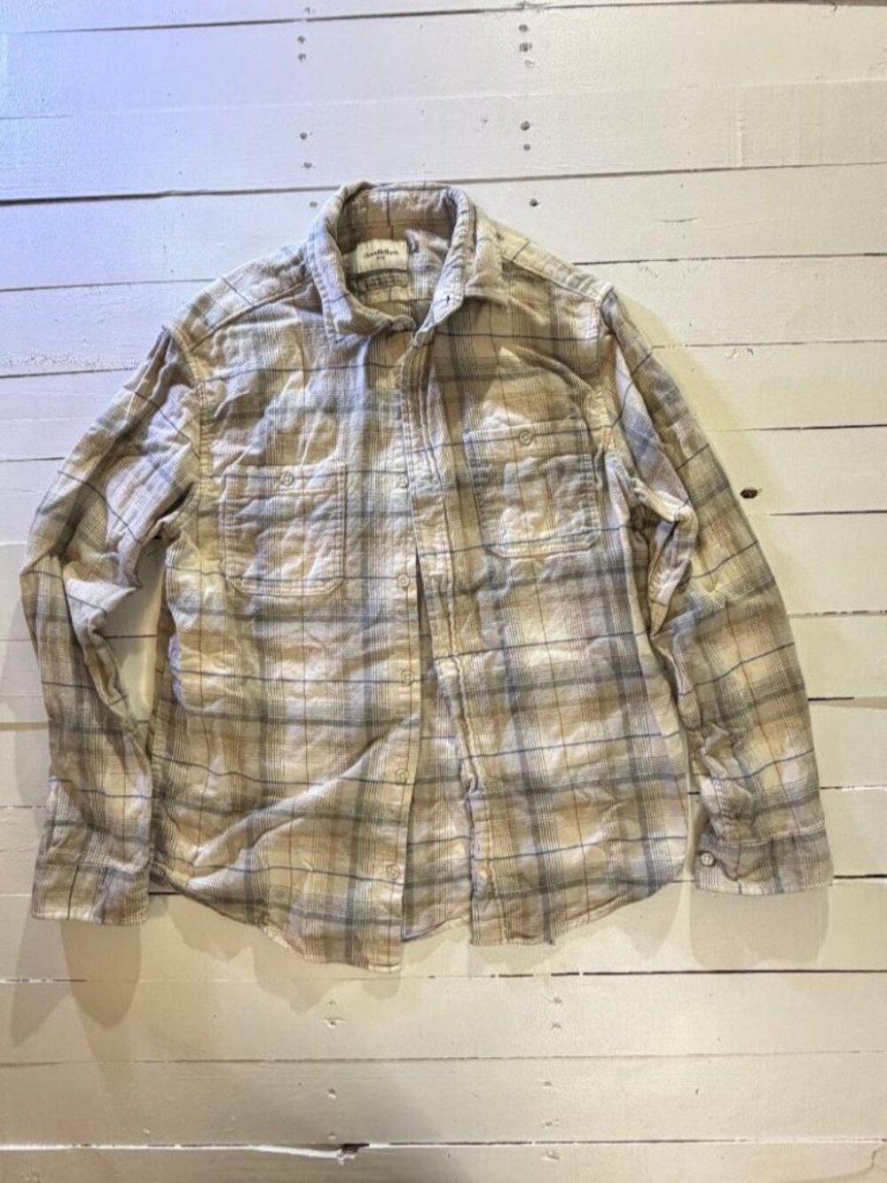 Goodfellow & Co Men's Medium Plaid Button Down Long Sleeve Shirt